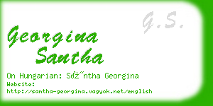 georgina santha business card